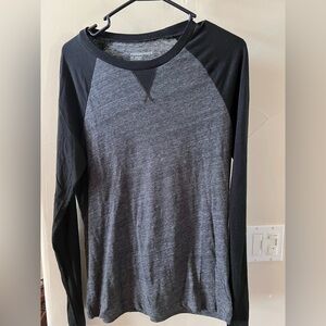 Tucker + Tate Charcoal and Black Raglan Tee